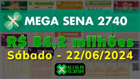 terno da mega da virada|Resultado da Mega Sena 2740: sábado 22/06/2024.